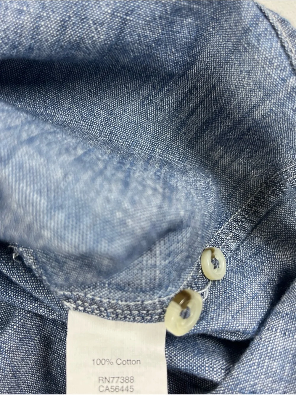J Crew Chambray Shirt Short Sleeve Button Down Slim Fit Pocket Blue Men’s S